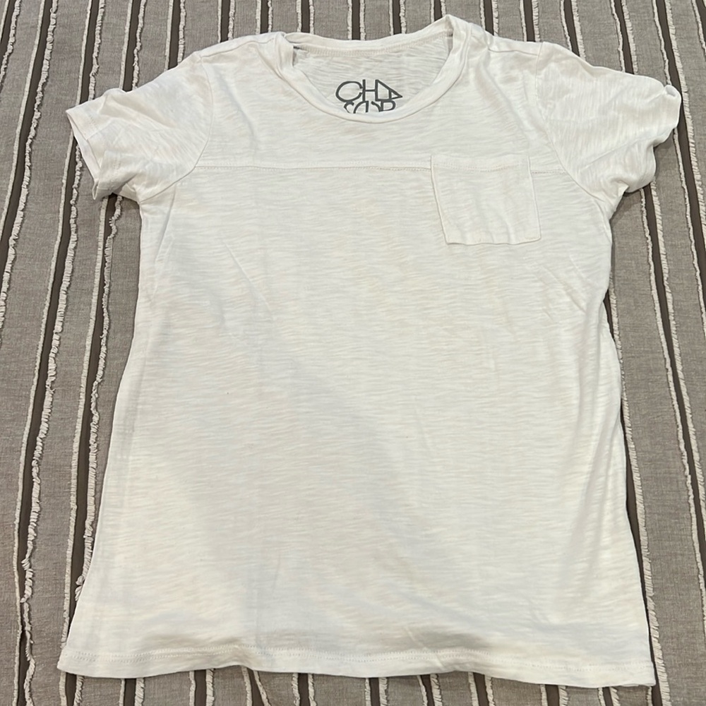 BOYS SZ 14 CHASER WHITE POCKET T- SHIRT